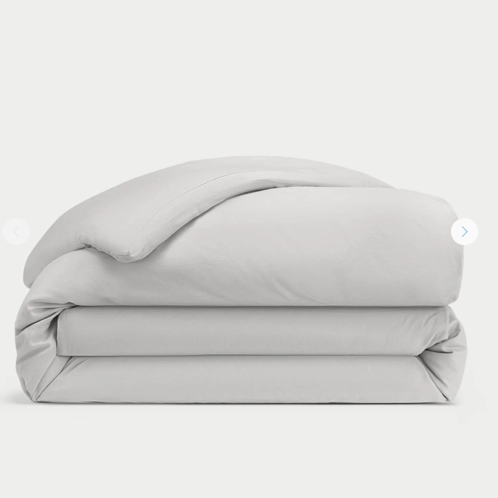 NWT King Size Bamboo Linen Grey Duvet Cover